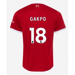 Liverpool Cody Gakpo #18 Hjemmebanetrøje 2023-24 Kort ærmer